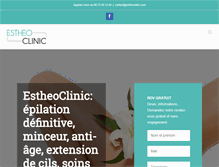 Tablet Screenshot of estheoclinic.com